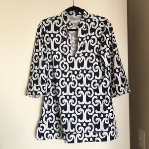 Jude Connelly navy and white tunic